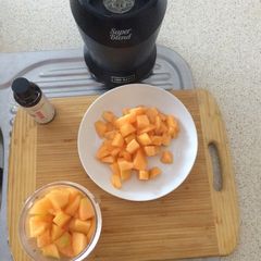 Yellow Melon Summer Soup For Kids A picture of Yellow Melon Summer Soup For Kids.