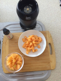 A picture of Yellow Melon Summer Soup For Kids.