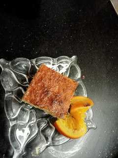 صورة لوصفة بسبوسة برتقال 🍊🍊🍊