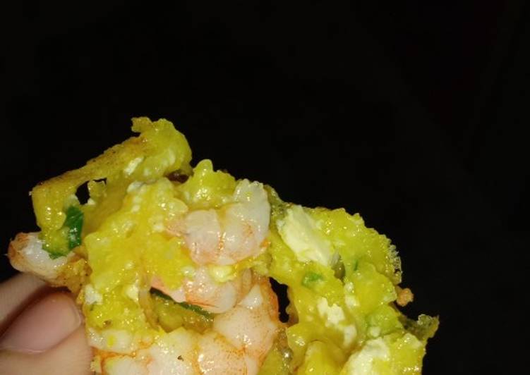 Perkedel Udang Campur Tahu