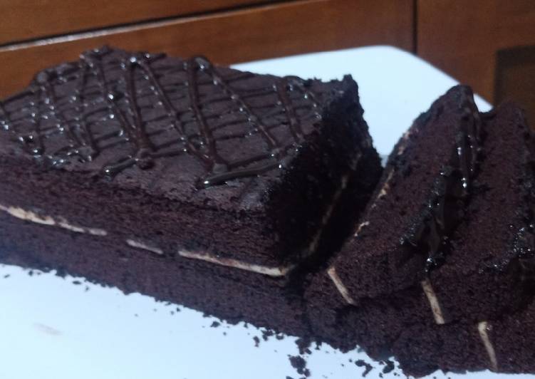 Cara Gampang Membuat Brownis kukus versi keju slice yang Enak