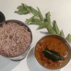 Puttu kadalai curry A picture of Puttu kadalai curry.