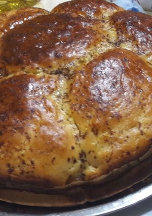 Una foto de Torta de levadura tipo Brioche