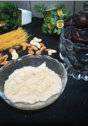 A picture of Khajoor sawaiyan (dates vermicelli).