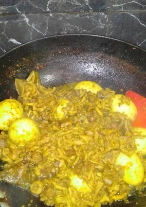 Foto resep Rica Rica Usus Ati Ampela Telur Ayam