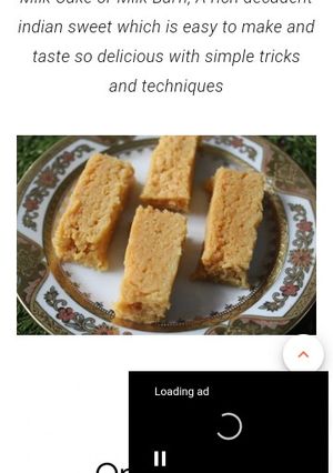 मिल्क केक मिठाई (milkcake mithai recipe in Hindi) रेसिपी मुख्य फोटो
