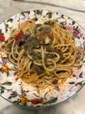 Spaghetti in Padella 79 Carciofi Solari e Garum Sociorum