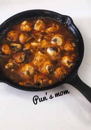 Hình của món Trứng cút lộn sốt me.
