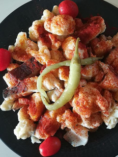 Una foto de Coliflor con bacalao