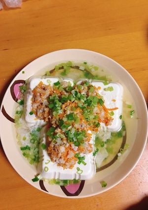 Hình của món Đậu hũ hấp.
