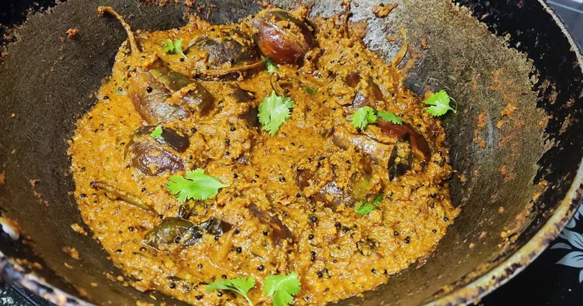 Stuffed brinjal curry Recipe by Shweta Krishnan Cookpad
