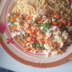 A picture of Noodles with egg sauce.