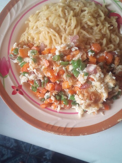 A picture of Noodles with egg sauce.