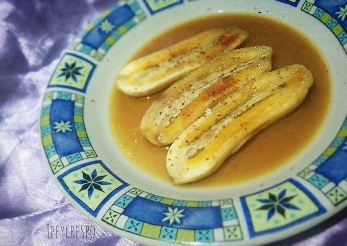 Pisang Kuah caramel