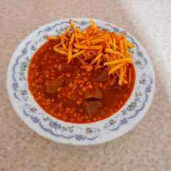 A picture of خورشت قیمه مشهدی.