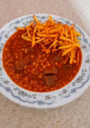 عکسی از دستور خورشت قیمه مشهدی