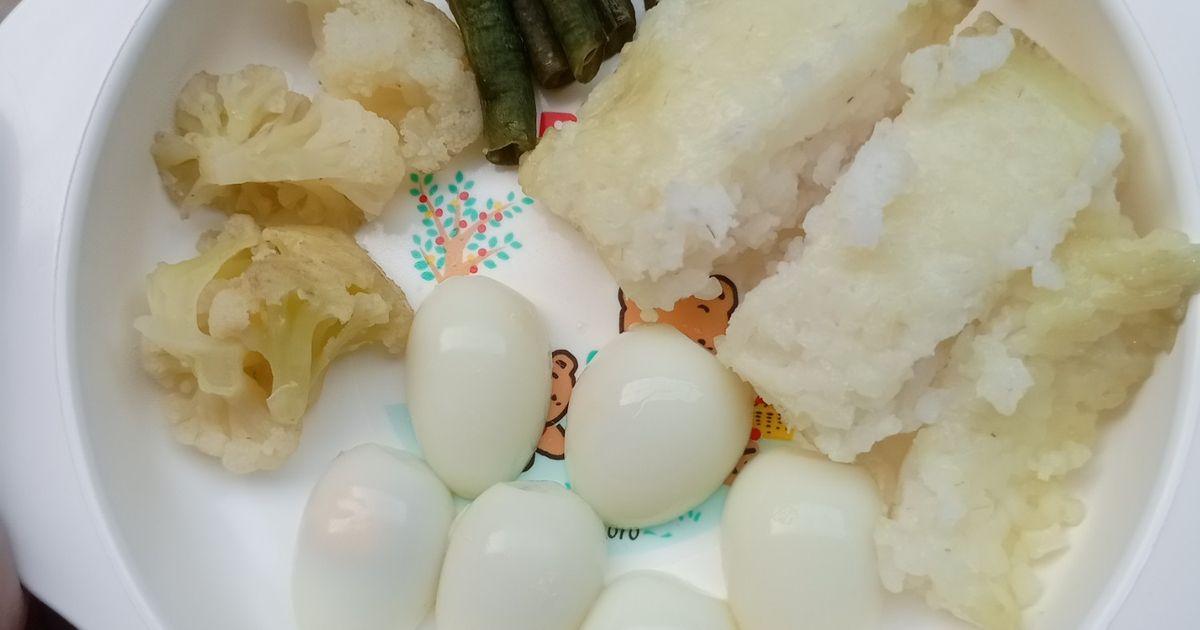H118. Lontong dan Sayuran Kukus (9 month+)