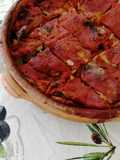 Parmigiana di melanzane con cuore di pesce