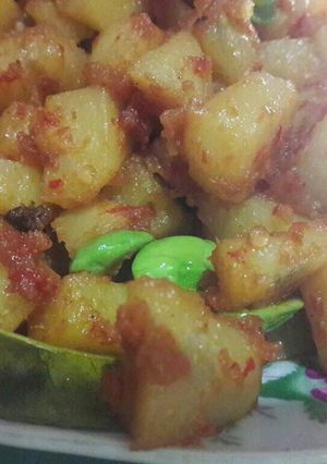 Foto resep Sambal Goreng Kentang Pete Pedes Nampooool
