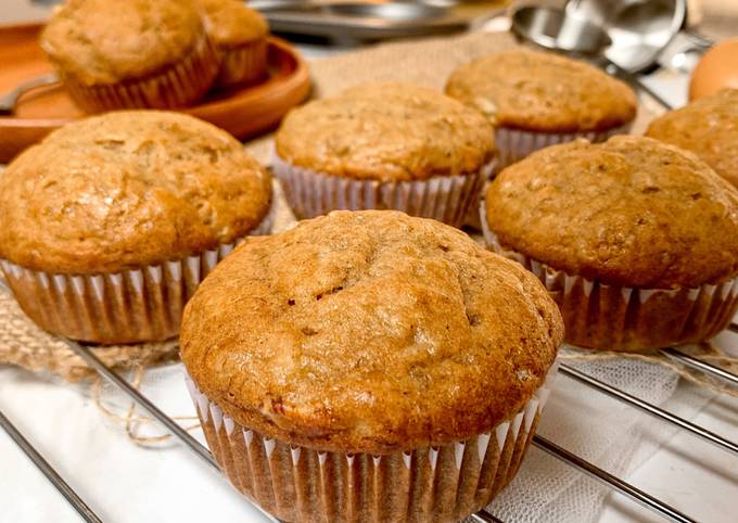 Resep Banana Muffin Sehat Dan Mudah Oleh Benikas Delight Cookpad 3593