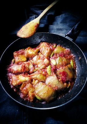 Foto resep Terong balado pete