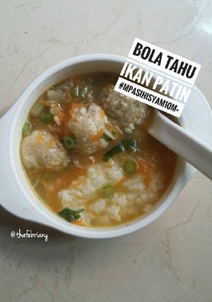 Foto resep Sop bola tahu ikan patin Mpasi 10m