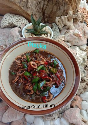 Foto resep Tumis Cumi Hitam Disuka🦑🌶