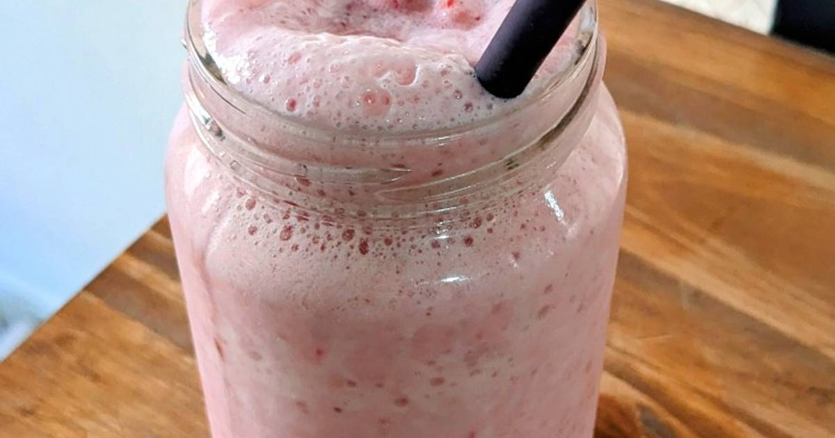 Licuado de frutillas y ananá recetas caseras Cookpad