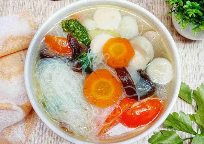 Cara Buat Soup Soun dan jamur Bunda Pasti Bisa