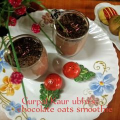 A picture of Chocolate oats smoothie 🥤.