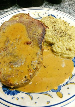 Una foto de Bifes de cuadril a la mostaza