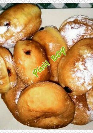 Foto resep donat blueberry water roux