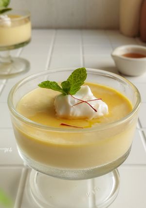 Foto resep Saffron Panna Cotta