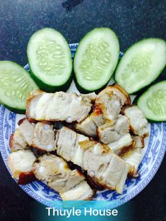 Hình của món Ba rọi áp chảo.