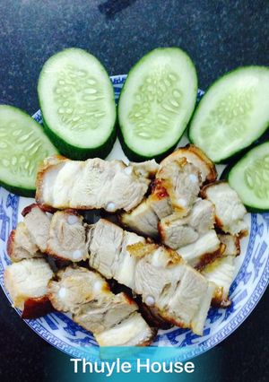 Hình của món Ba rọi áp chảo.