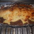 Calabaza rellena de carne y queso