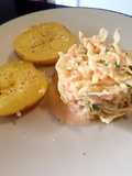 Ensalada americana con salmón ahumado y ricotta