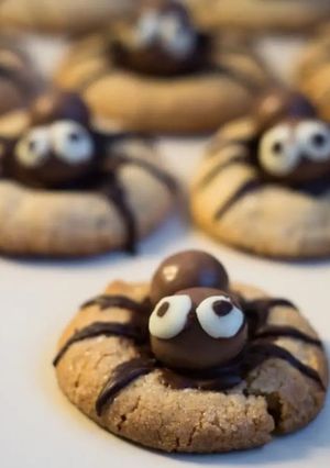 A picture of Spooky Spider Cookies.