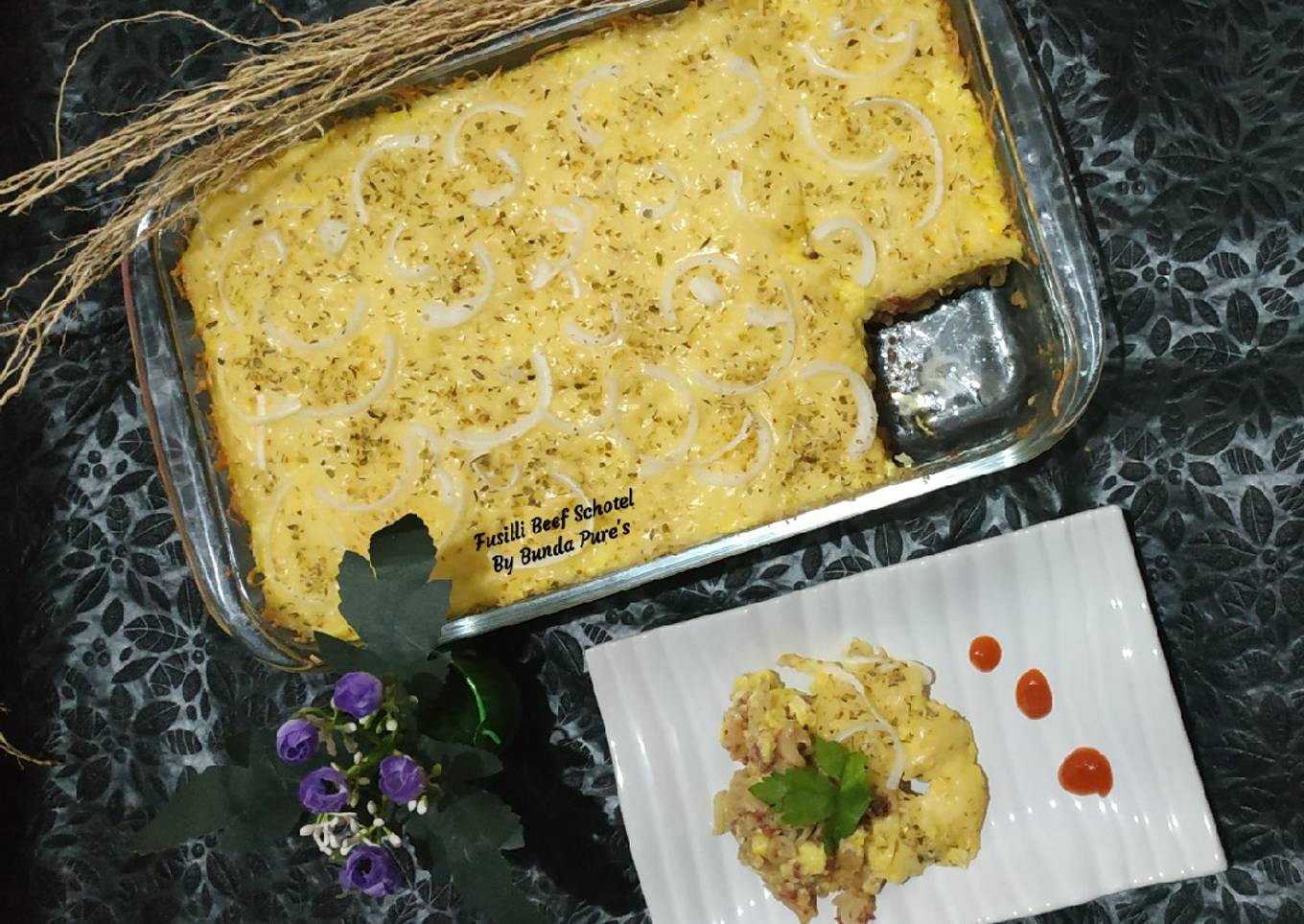 Pasta Fusilli Beef Schotel by Bunda Pure's