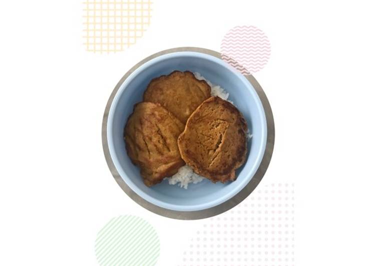 Menu MPASI Day 110 : Ceplok Hati Ayam & Ikan Patin