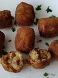 Croquetas de Velouté con verduras y roux rubio con jamón