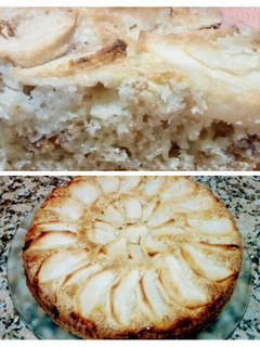 Una foto de Torta de manzana con avena en ojuelas y coco
