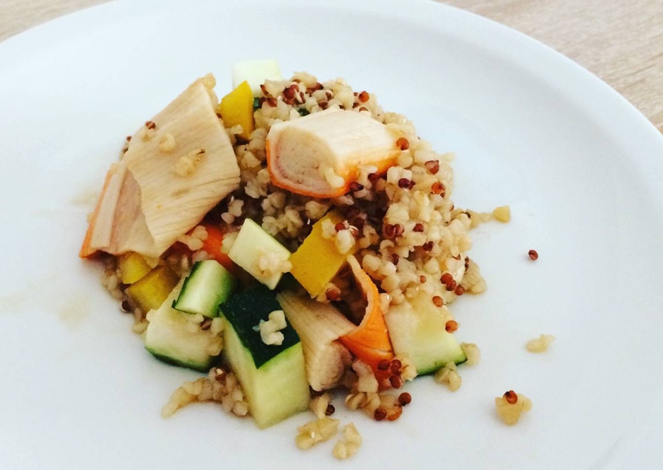 Quinoa con surimi