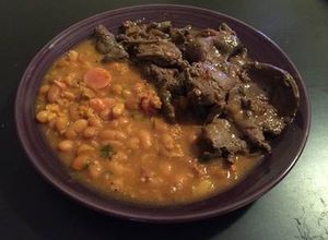 Una foto de Hígados encebollados