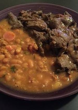 Una foto de Hígados encebollados