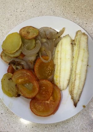 Una foto de Asado de lenguado
