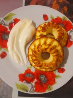 Фото ПП кокосово-творожные кексы без муки и манки.