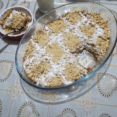 A picture of Apple crumble.