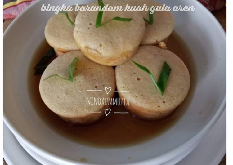 Bingka Barandam Kuah Gula Aren