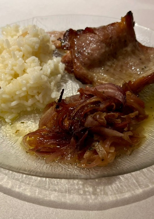 Una foto de Secreto al horno con miel, mostaza y hierbas